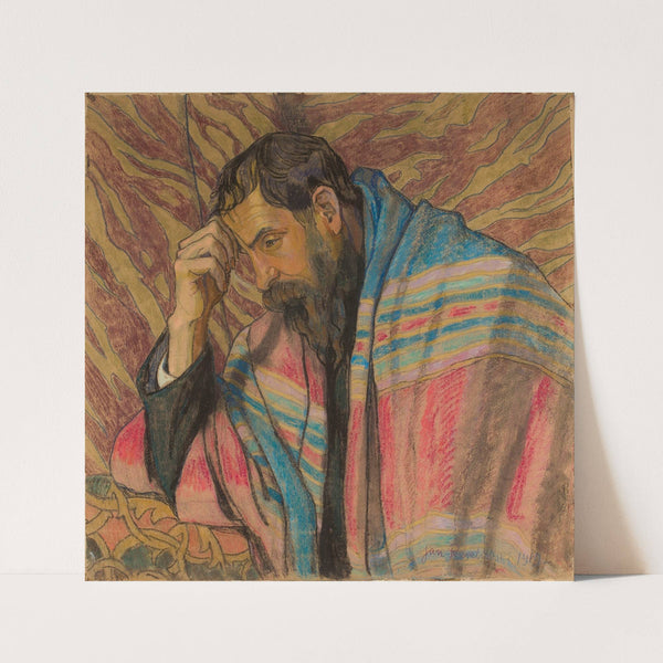 Portrait of a man (Pondering) (1919) by Jan Rembowski
