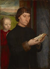 Portrait of a man reading