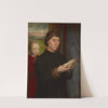 Portrait of a man reading by Hans Memling