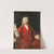 Portrait of a man seated wearing a red coat and holding a letter by Alexis Simon Belle