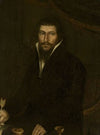 Portrait Of A Man With A Goose Quill In His Hand