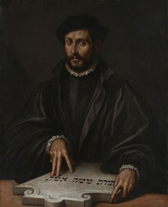 Portrait of a Man with a Hebrew Tablet (ca. 1575)