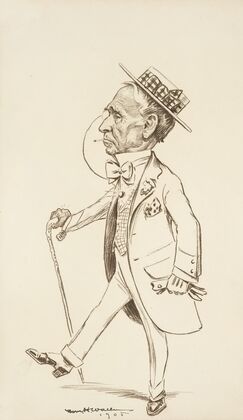 Portrait of a man with a monocle. (1905)
