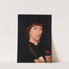 Portrait of a Man with a Pink by Hans Memling
