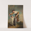 Portrait of a mother and child in a landscape by Henry Thompson