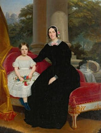 Portrait of a mother and her daughter