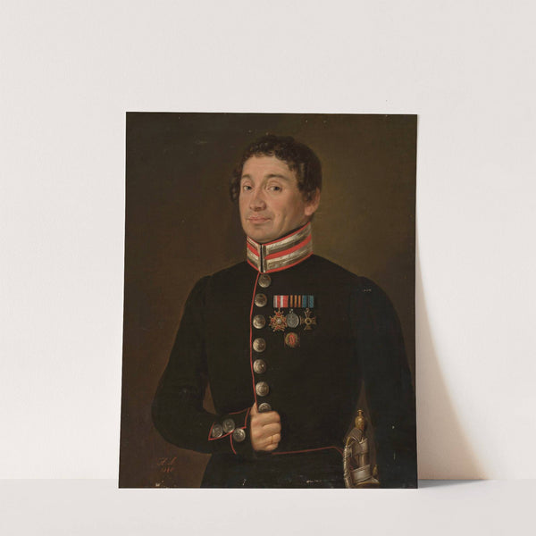 Portrait of a Russian military official (1840) by Aleksander Stankiewicz