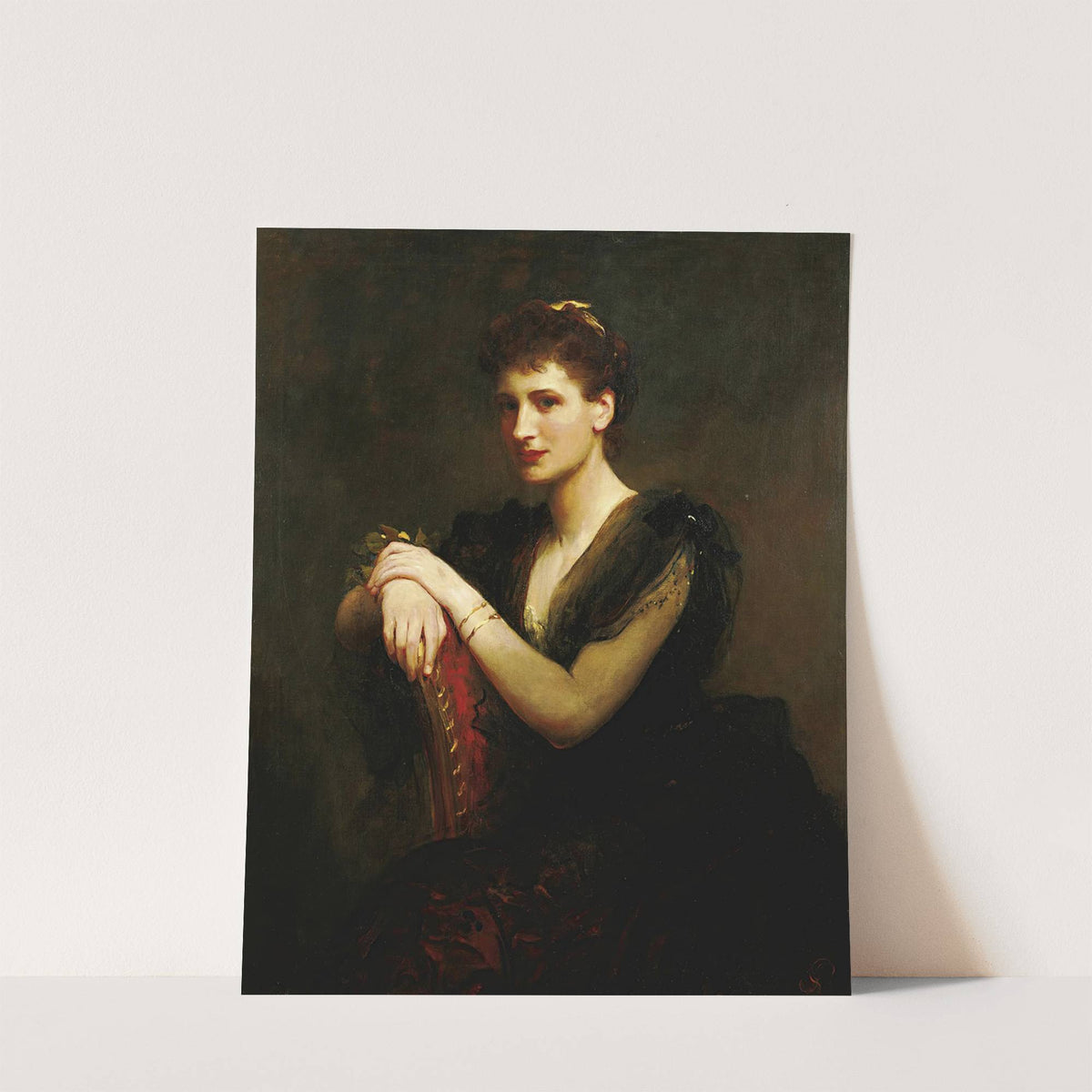 Portrait Of A Seated Lady by James Sant