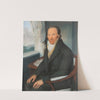 Portrait Of A Sitting Man Near A Window by Daniel Caffe