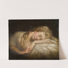 Portrait of a sleeping girl by Reverend Matthew William Peters