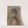 Portrait of a soldier in a blue cap (1880–1910) by Ladislav Mednyánszky