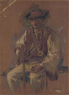 Portrait of a Standing Man in a Folk Costume