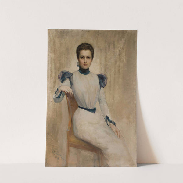 Portrait of a woman by Stanisław Batowski-Kaczor