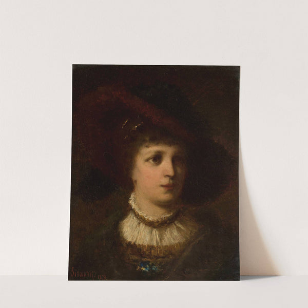 Portrait of a woman by Zygmunt Sidorowicz