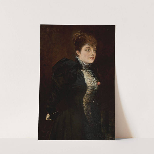 Portrait of a woman by Jan Chełmiński