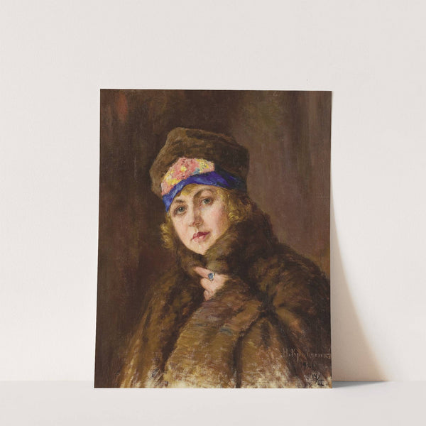 Portrait of a Woman by Nikolai Ivanovich Kravchenko
