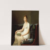 Portrait of a Woman Holding a Pencil and a Drawing Book by Robert Jacques François Lefèvre