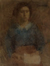 Portrait of a woman in a blue blouse (after 1900)