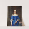 Portrait of a Woman in a Blue Dress by Gonzales Coques