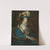 Portrait Of A Woman In A Blue Velvet Jacket With Ermine Trim by Continental School