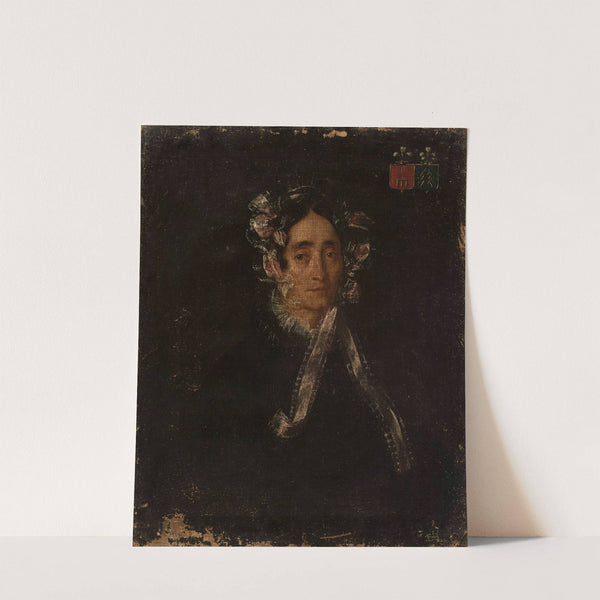 Portrait of a woman in a cap by Feliks Pęczarski