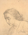 Portrait of a woman looking down (1834)