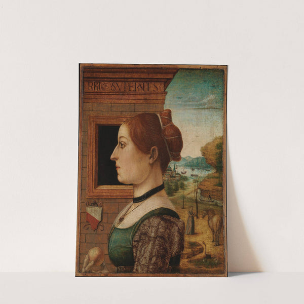 Portrait of a Woman, possibly Ginevra d&#039;Antonio Lupari Gozzadini by The Maestro delle Storie del Pane