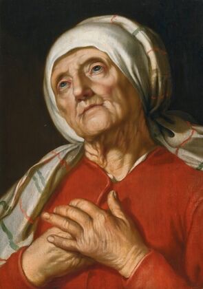Portrait Of A Woman Praying