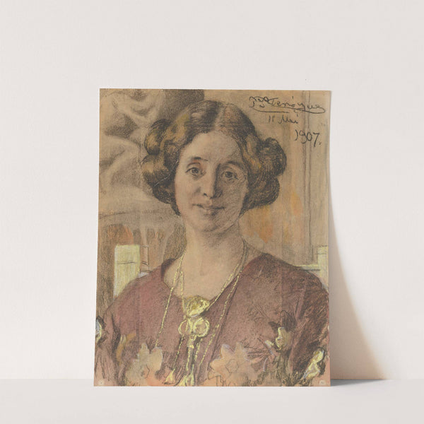 Portrait of a Woman (probably Anna Vilhelmine Johanne Dorthea Halberg, married Bjørner, later Larsen) by Peder Severin Krøyer
