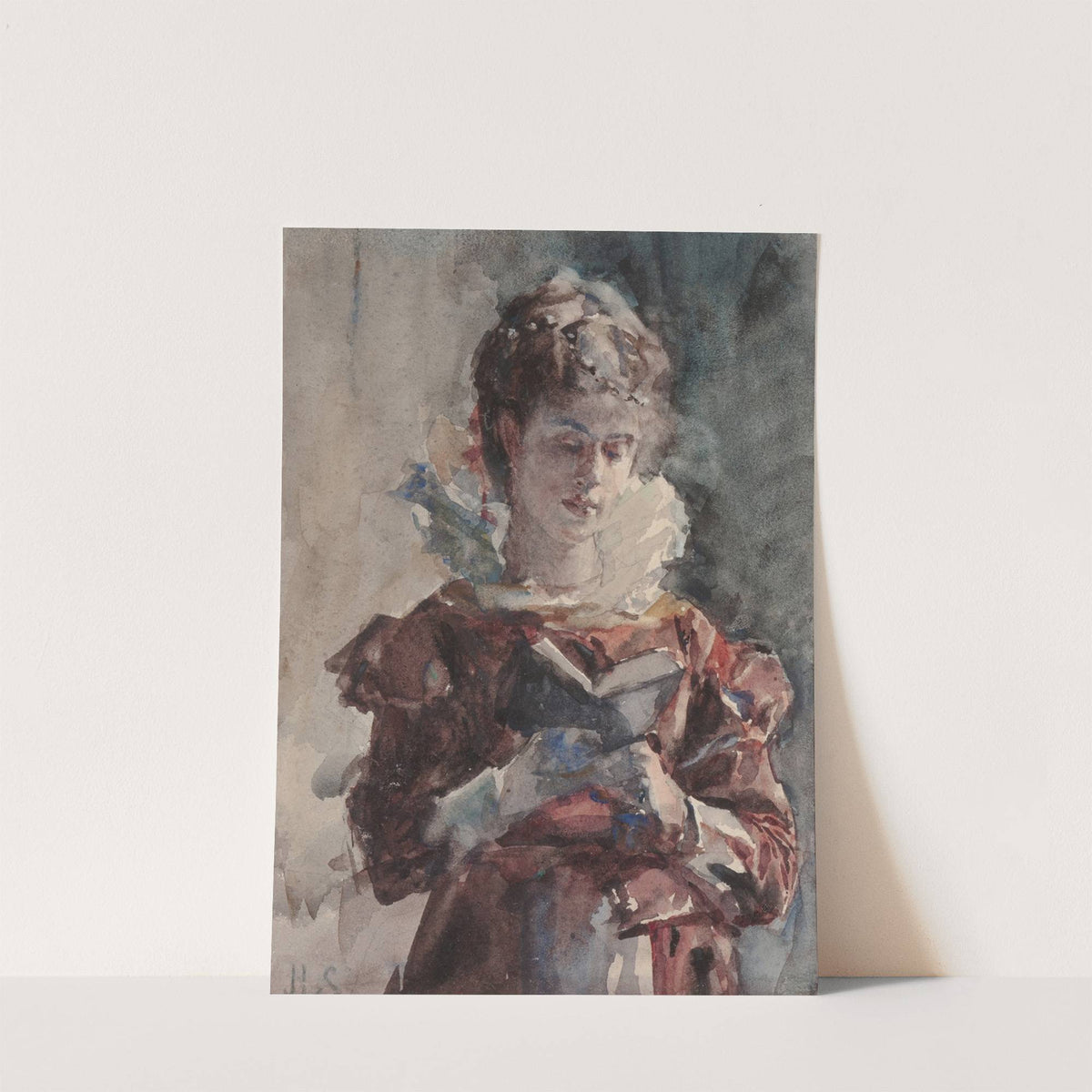 Portrait of a Woman Reading by Julius Leblanc Stewart