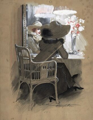 Portrait of a Woman Seated at a Table — size preview