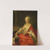 Portrait of a woman taking tea by Donat Nonnotte