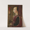 Portrait of a Woman with a Man at a Casement by Filippo Lippi