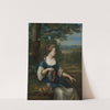 Portrait of a woman with a wreath of flowers (1694) by Eglon van der Neer