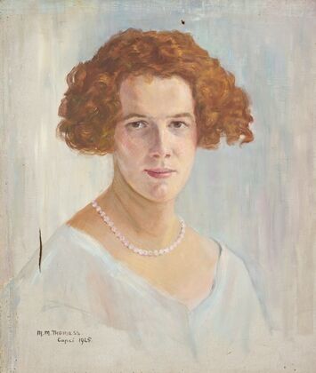 Portrait of a Woman with Red Hair
