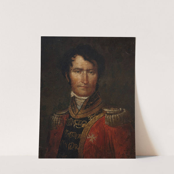 Portrait of a young Aristocrat with a Uniform of Malta&#039;s Order of Knights by Jan Rustem