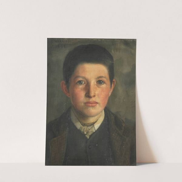 Portrait of a young boy by Sarah Cecilia Harrison