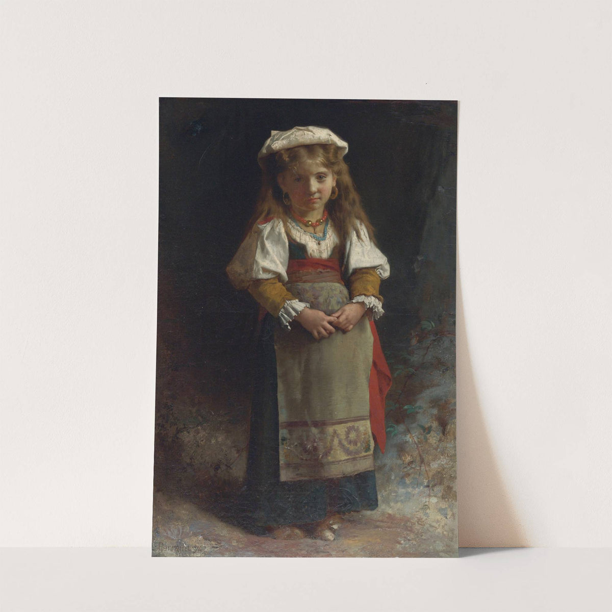 Portrait Of A Young Girl (1874) by Léon-Jean-Basile Perrault