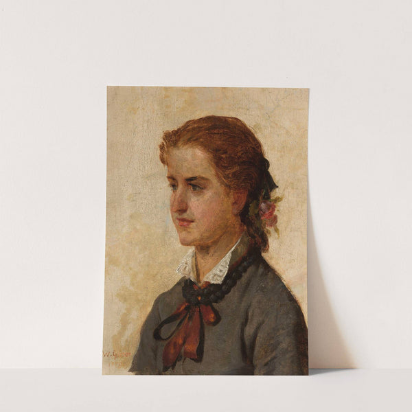 Portrait of a young girl by Wojciech Gerson