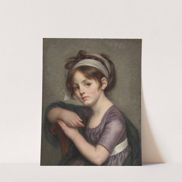 Portrait Of A Young Girl by Jean-Baptiste Greuze