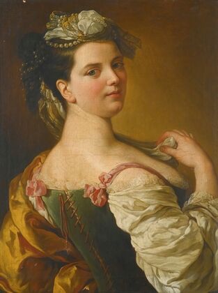 Portrait Of A Young Girl As A Shepherdess