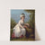 Portrait of a young girl, full-length, seated in a white dress with a basket of flowers, in a landscape by Angelica Kauffmann