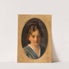Portrait of a young girl, Miss Karen Poulsen by Frans Schwartz