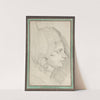 Portrait of a Young Lady Drawn in Left Profile by Henry Fuseli
