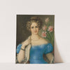 Portrait of a Young Lady in a Blue Dress by Jozef Ginovský
