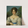 Portrait of a Young Lady in a White Dress by Jozef Ginovský