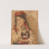 Portrait of a Young Lady in Traditional Costume by Konstantin Egorovich Makovsky