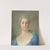 Portrait Of A Young Lady, Possibly Mme D &#039;anglure by Jean-Baptiste Perronneau