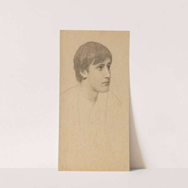 Portrait of a young man by Gustav Klimt
