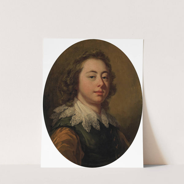 Portrait of a young man, bust-length by Francis Cotes